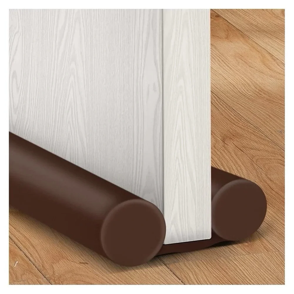 Door Draft Stopper Weather Stripping Noise Blocker- Brown Color 36inch